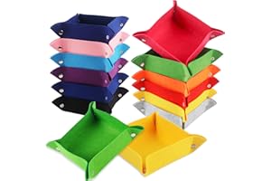 Clvsyh 12 Stück Puzzle Sortierer Schalen Filz, Stapelbare Sortiertabletts, Tragbare Puzzle-Sortierschale