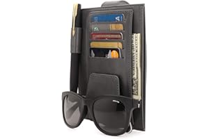 Londo Aletta Parasole Organizer per Auto Visiera in Pelle