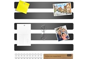 ‎WUKONG Wukong Magnettafel Memotafel 30x4mm, 5 Stück Selbstklebend Magnetleisten mit 20 Stück 5x3mm Neodym Magnete Stark für Büro, Pinnwand, Fotowand, Dokumente (Schwarz)