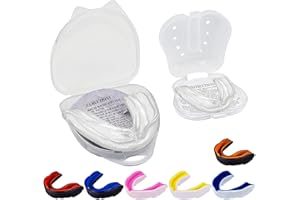 TRYSALAR Einfarbiger Mundschutz – Mundschutz, schmale Passform für Erwachsene, Senioren, Jugendliche, Schule, Kampfsport, Rugby, Fußball, Hockey, Muay, Thai, MMA, Boxen, Basketball, 12 Stück, transparent