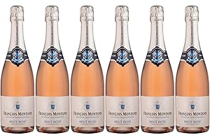 Francois Montand Sparkling Wine Rosé Brut - Traditional Method - France (6 x 0.75 L)