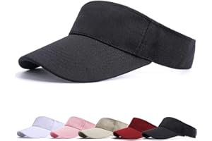 KORDEAR Sun Visor Hat - Sports Sun Visors for Women Cotton Twill Adjustable Golf Beach Running Tennis Sun Protection Cap