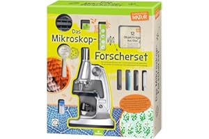 moses. Expedition Natur - Microscope for Children Aged 8 Years and Above, 40-Piece Microscope Set with 3x Magnification: 100x - 400x - 900x Microscope Researcher Set with Accessories