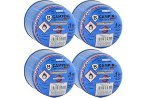 B CAMPING GERMANY Gaskartuschen 190g Stechkartuschen Kartuschen Butan Gas Campingkoche (4 x)
