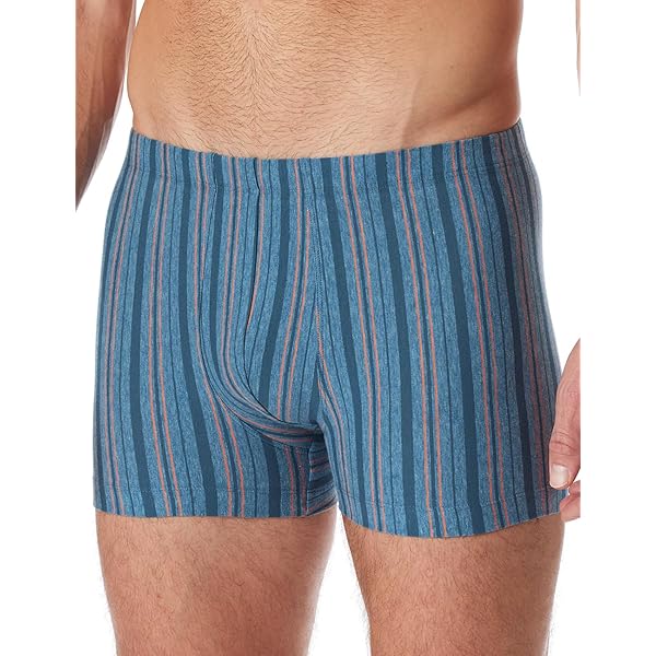 Mey Herren Shorties Sun Stripes - Baumwoll-Unterwäsche, Weicher Bund, Atmungsaktiv, Formstabil