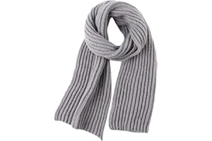 Pesaat Women Long Scarf Winter Men Knit Scarves Fashion Ladies Scarf Warm Shawl Warps Solid Chunky Cable Knitted Scarf for Women Mens