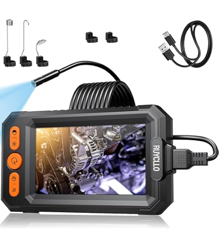 HANMATEK Endoscope Industriel, Écran TFT De 4,3 Pouces, Câble