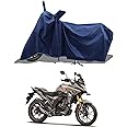 ROMEIZ - Bike Cover for CB 200 X New BS6 Cover with Water-Resistant and Dust Proof Premium 190T Fabric_Entire Navy
