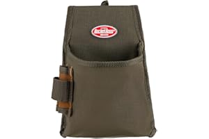 BUCKET BOSS Fastener Tool Pouch with FlapFit in Brown, 54160, Green