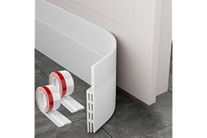 MARICATO Boudin de Porte en Silicone Souple, Isolant Phonique et Thermique, Anti-Insectes et Poussière (200 X 5 CM, Blanc)