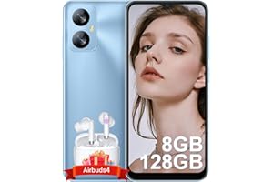 Blackview Mobile Phone, A52Pro 8GB+128GB/1TB(2024), 90Hz 6.52’’ HD+, 5180mAh, Android 13 Phone, Octa-core, 13MP+5MP, 4G Dual Sim Free, Fingerprint&Face Unlocked, 3.5mm Jack, Latest Phone - Blue