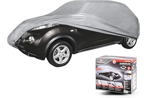 WALSER Car Cover All Weather Light SUV Size S grigio chiaro, telo copriauto impermeabile, con protezione UV, chiusura a cinghia rinforzata