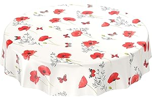 Anro rond Nappe lavable en toile cirée