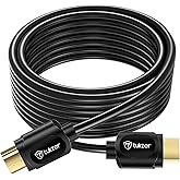Tukzer 4K HDMI Cable, Support 3D, Ultra HD 4K @60Hz, High-Speed 10.2Gbps Ethernet, Audio Return Channel, Gold-Plated Connector| For UHD TV, Monitor, C