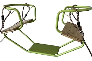 Loggyland Columpio Doble Schiffsschaukel Columpio para 2 Infantil