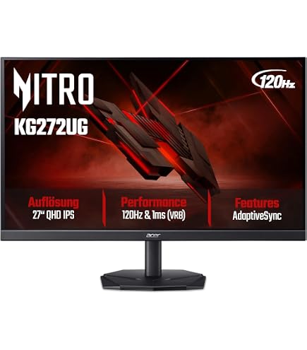 Acer Nitro XV270P Gaming Monitor 27 Zoll Full HD, 165Hz OC, 144Hz