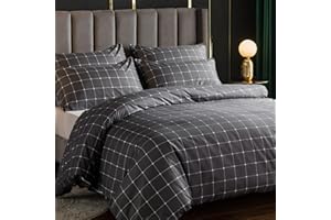 LAZZARO HOME FEEL THE DIFFERENCE Lazzaro Double Duvet Set - Premium Microfiber Reversible Double Duvet Cover (200 x 200 cm) 3 PCs - Ultrasoft Hypoallergenic Luxury Quilt Cover Bedding Sets with Zipper Closure