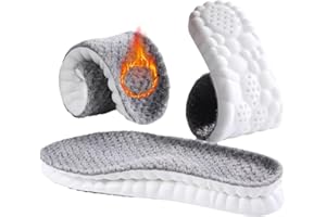 SOLO ACTFIT Semelles d'Hiver Femme Homme Semelles de Chaussures Semelles Thermiques Chauffantes Semelles Chaudes en Fourrure Semelle Intérieures Thermique Hiver en Mousse de Latex Extra épaisses