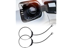 Flaconi 2 Piezas Línea de La Tapa del Tanque de Combustible de Auto,Correa de La Tapa Del Tanque de Combustible,Goma Para Tapón De Depósito,Línea de Tapa de Combustible per La Mayoría Los Vehículos