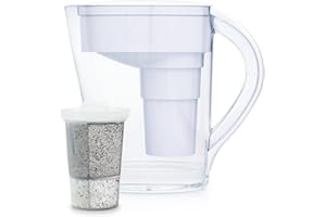 Santevia MINA Alkaline Mineral Water Filter Jug | Water Filtration System | Chlorine and Lead Filter | Water Purifier Jug | Home Water Filtration Jug | 9-Cup at Home Water Filter