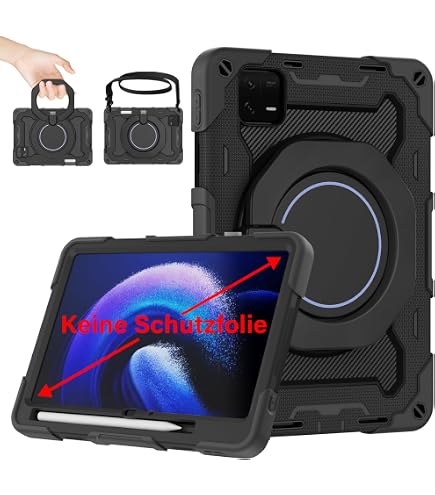 TUOLISG Hülle Für Xiaomi Redmi Pad SE 11 Zoll 2023 – PU Leder, Mit Stylus, Standfunktion, Rosa
