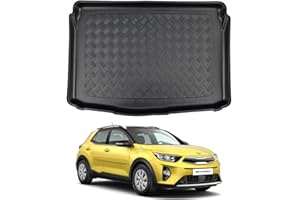 NOMAD Boot Liner for Kia Stonic 2017+ Recyclable Non-Toxic Plastic (PE) Non-Adjustable Boot Floor Tailored Fit Floor Guard Tray Black Custom Fitted Accessory Dog Friendly Waterproof with Raised Edges