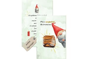 ‎SOSI SoSi Wichtelstein Tigerauge 2-4cm Edelstein Wichtelgeschenk, Wichteltür, Adventskalender, Weihnachtself Mitgebselstein, Mitbringsel, Give away, Glücksbringer, Kindergarten, Schule
