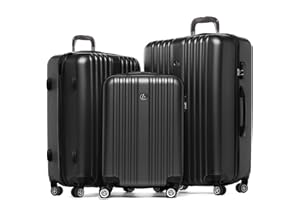 FERGÉ Set valises Trolley Toulouse | Bagages Rigide 4 Roues 360 degrés | Valises Voyage léger Vacances