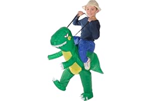 BODYSOCKS FANCY DRESS Nadmuchiwany zielony kostium dinozaura Bodysocks dla dzieci