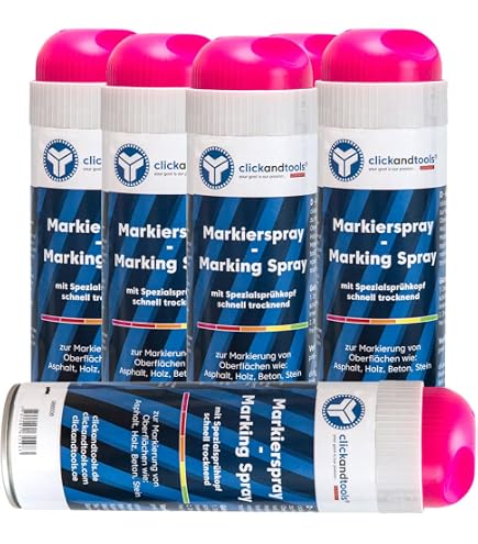 SDV Chemie Markierungsspray Leuchtgelb 500 Ml – Für Forst, Bau & Straße | Schnell Trocknend & Witterungsbeständig