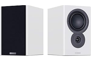 Mission LX-1 MkII Bookshelf or Standmount Speakers in Lux White (LX-1, Lux White)