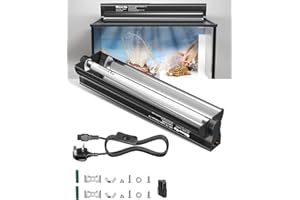 GlowUp 8W T5 UVB Light Reptile Kit, 10% UVB for Tropical Desert Reptiles, 31.5cm / 12.4in UVB Reptile Light Fixture with High Output T5 10.0 UVB Tube for Bearded Dragon, Lizard, Tortoise, Gecko