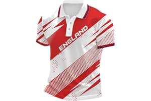 NNGOTD Union Jack Polo Shirts for Men UK Flag Print Golf Polos Great Britain Short Sleeve Collared T-Shirts Regular Fit Classic British United Kingdom Embroidery Tennis T-Shirt Casual Work Shirt