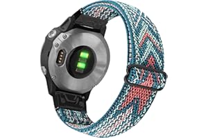 YOOSIDE Correa de nailon para Fenix 7S / Fenix 6S / Fenix 6S / epix Pro 42 mm / Instinct 2S, Quick Fit 20 mm Correa de nailon suave y elástica para Garmin Descent Mk2S