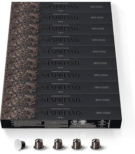 Nespresso Original – Bundle of 50 Ristretto Coffee Capsules