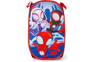 Jay Franco Marvel Spidey and His Amazing Friends - Cesto portabiancheria pop-up da 80 l, per vestiti o giocattoli