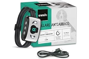 ANIMIGO Collare Antiabbaio per Cani Educativo e Innocuo, Collare Cane Vibrazione con 8 Livelli e Suoni Regolabili, Collare Addestramento Cani Fino a 70kg, Senza Scossa, Ricaricabile, 7 Livelli di Sensibilità
