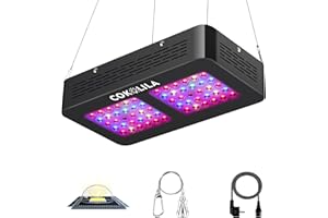 COKOLILA Lampade LED per Piante con IR, spettro completo con doppio chip e doppia lente, interruttore flessibile VEG e BLOOM, Funzione luce di coltivazione a margherita per piante da interno