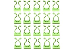 LEEWYOU Clip de Support de Plante Grimpante, Clip de Plante Mural, Clip de Mur de Vigne, Clip pour Plantes Grimpantes,Plante Grimpante Support Clips,Clips de Plante Auto-adhésif (Vert)