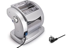 Imperia PastaPresto Ligne Classique. Machine à pâtes électrique. Fabriquè en Italie. Machine à pâtes fraîches avec moteur électrique a 220v. Laminoir électrique pour Lasagne, Tagliolini, Fettuccine