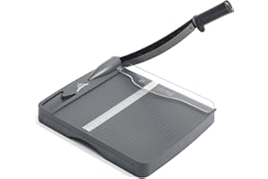 JIELISI 12 Inch Cut Length Guillotine Paper Trimmer,12 Sheets Capacity Paper Cutter for Paper Photo Picture Card，Manual Paper Cutter with Safety Guard and Blade Lock