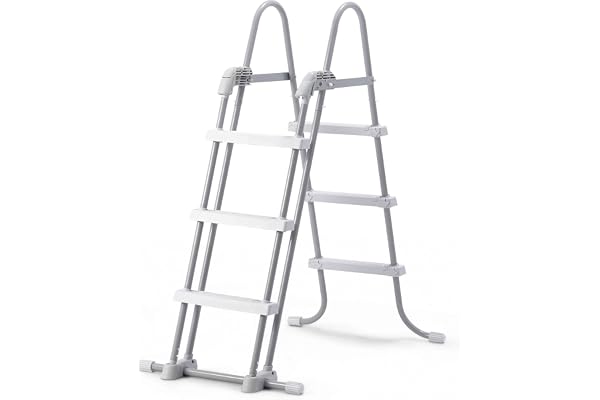 Intex échelle Double sécurité pour Piscine 91cm à 1m07 avec marches Amovibles