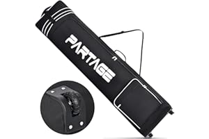 Partage Snowboard Bag with Wheel, 600D Waterproof Oxford -Black