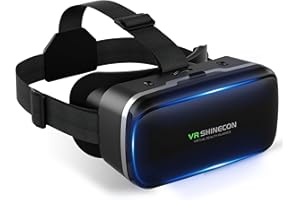 FIYAPOO Gafas de Realidad Virtual 3D para Juegos y películas realistas, Ligeras y cómodas, compatibles con Dispositivos Android y iPhone (4,7-6,6 Pulgadas) para niños