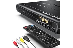 ELECTCOM PRO Reproductor de DVD para televisión con HDMI, para Smart TV, Reproductor de DVD USB