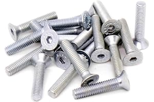SINGULARITY SUPPLIES M6 (6mm x 30mm) Hex Socket Countersunk Machine Screw (Bolt) - Steel (Pack of 20)