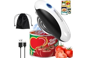 YARRAMATE Apri scatola elettrica ricaricabile – apriporta scatola di conservazione automatica a un tasto, bordo liscio, mani libere per anziani, con borsa portaoggetti, portatile da viaggio campeggio