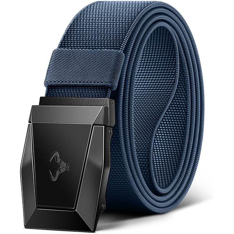 Tactische riem 2 stuks, KEMISANT riem heren werkriem militair wandelen 38mm, Snelsluitende metalen gesp(Zwart/Paarsblauw,145cm/46-50taille aanpassing