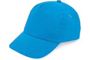 Makio Casquette de baseball pour garçon et fille 5 panneaux de couleurs vives 100 % coton avec trous d'aération et fermeture réglable. Casquette pour enfants entre 4 et 13 ans