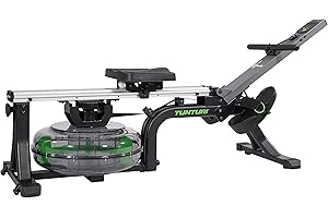‎TUNTURI Tunturi Rudergerät R50W Cardio Fit, Rudermaschine mit Wasser, Rowing Machine, Wasserrudergerät, Rudergeraet für Zuhause, Klappbar, Einstellbarer Widerstand, bis 150 kg, mit LCD Computer